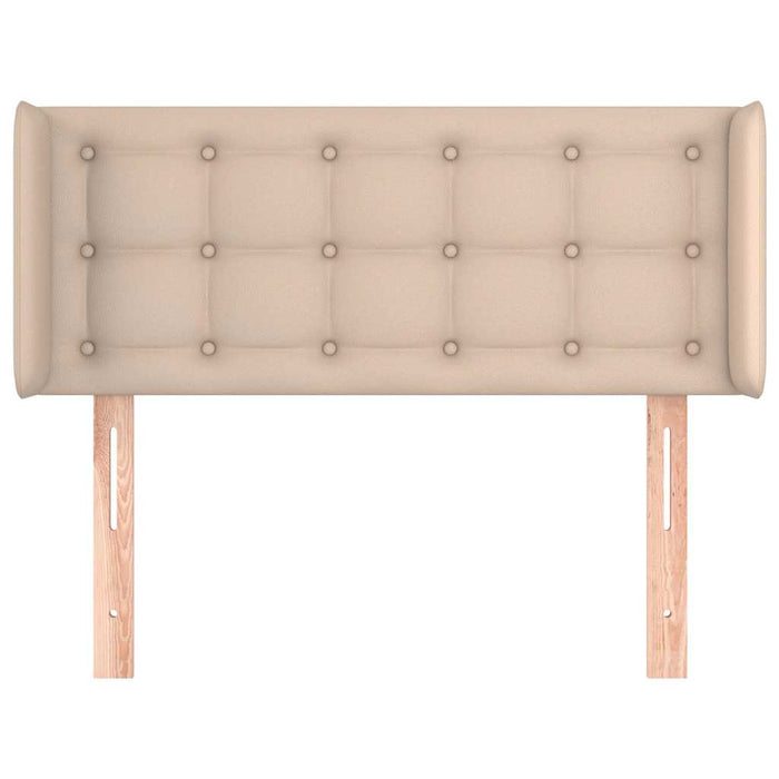 Tăblie pat cu aripioare cappuccino 83x16x78/88 cm piele eco - WALTI WALTI