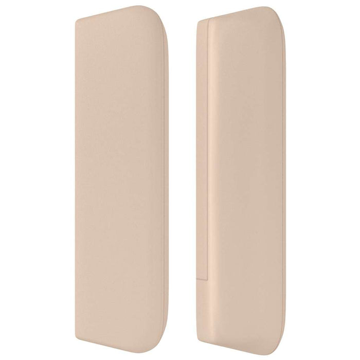 Tăblie pat cu aripioare cappuccino 83x16x78/88 cm piele eco - WALTI WALTI