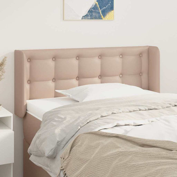 Tăblie pat cu aripioare cappuccino 83x16x78/88 cm piele eco - WALTI WALTI