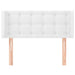Tăblie de pat cu aripioare alb 93x16x78/88 cm piele ecologică - WALTI WALTI