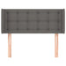 Tăblie de pat cu aripioare gri 93x16x78/88 cm piele ecologică - WALTI WALTI