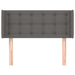 Tăblie de pat cu aripioare gri 103x16x78/88 cm piele ecologică - WALTI WALTI