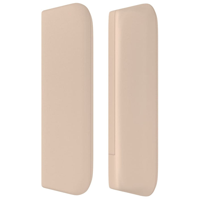 Tăblie pat cu aripioare cappuccino 103x16x78/88cm piele eco WALTI