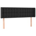 Tăblie de pat cu aripioare negru 147x16x78/88cm piele ecologică - WALTI WALTI