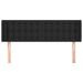 Tăblie de pat cu aripioare negru 147x16x78/88cm piele ecologică - WALTI WALTI