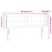 Tăblie pat cu aripioare cappuccino 147x16x78/88cm piele eco - WALTI WALTI