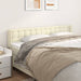Tăblie de pat cu aripioare crem 183x16x78/88 cm piele ecologică - WALTI WALTI