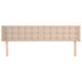 Tăblie pat cu aripioare cappuccino 183x16x78/88 cm piele eco - WALTI WALTI