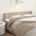 Tăblie pat cu aripioare cappuccino 183x16x78/88 cm piele eco - WALTI WALTI