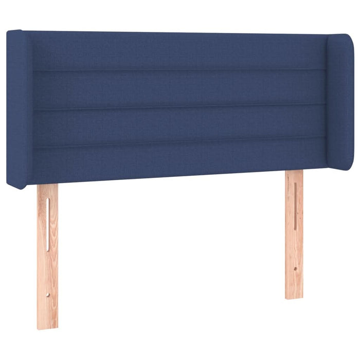Tăblie de pat cu aripioare albastru 83x16x78/88 cm textil - WALTI WALTI