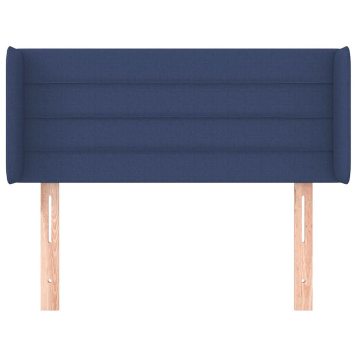 Tăblie de pat cu aripioare albastru 83x16x78/88 cm textil - WALTI WALTI