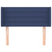 Tăblie de pat cu aripioare albastru 83x16x78/88 cm textil - WALTI WALTI