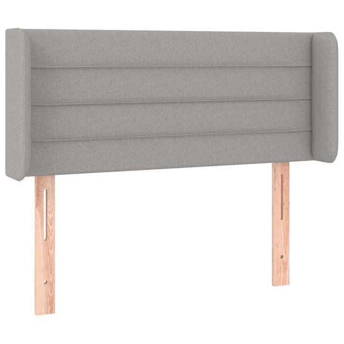 Tăblie de pat cu aripioare gri deschis 93x16x78/88 cm textil - WALTI WALTI