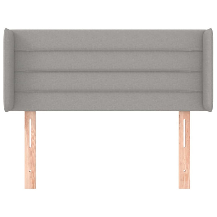 Tăblie de pat cu aripioare gri deschis 93x16x78/88 cm textil - WALTI WALTI