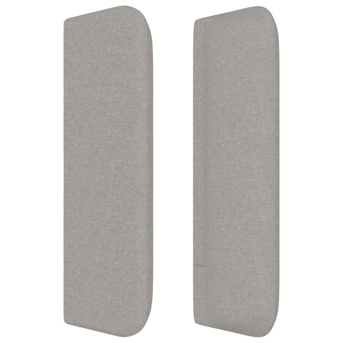 Tăblie de pat cu aripioare gri deschis 93x16x78/88 cm textil - WALTI WALTI