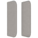 Tăblie de pat cu aripioare gri deschis 93x16x78/88 cm textil - WALTI WALTI