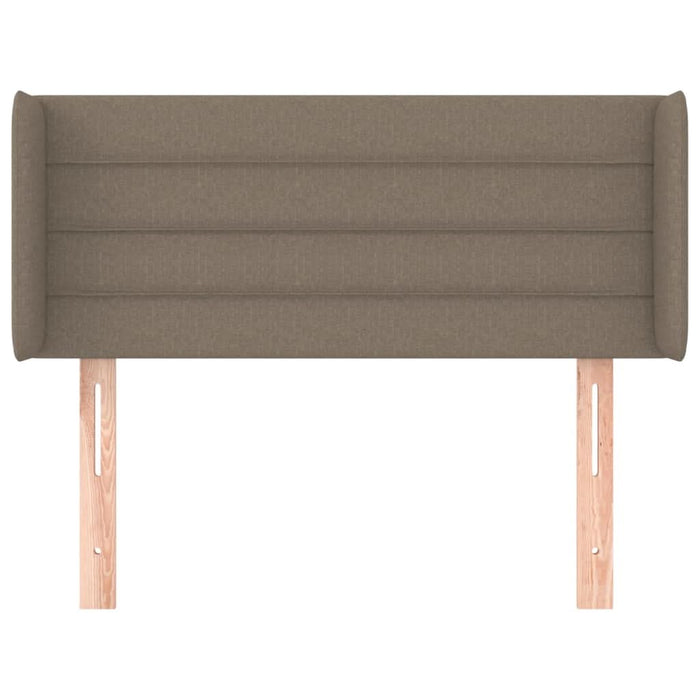 Tăblie de pat cu aripioare gri taupe 93x16x78/88 cm textil - WALTI WALTI