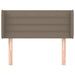 Tăblie de pat cu aripioare gri taupe 93x16x78/88 cm textil - WALTI WALTI