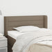 Tăblie de pat cu aripioare gri taupe 93x16x78/88 cm textil - WALTI WALTI