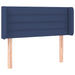 Tăblie de pat cu aripioare albastru 93x16x78/88 cm textil - WALTI WALTI