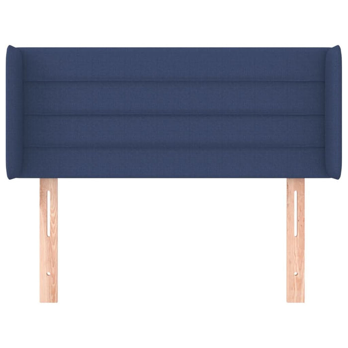 Tăblie de pat cu aripioare albastru 93x16x78/88 cm textil - WALTI WALTI