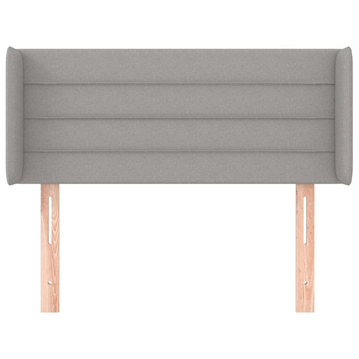 Tăblie de pat cu aripioare gri deschis 103x16x78/88 cm textil - WALTI WALTI
