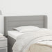Tăblie de pat cu aripioare gri deschis 103x16x78/88 cm textil - WALTI WALTI