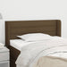 Tăblie de pat cu aripioare maro închis 103x16x78/88 cm textil - WALTI WALTI