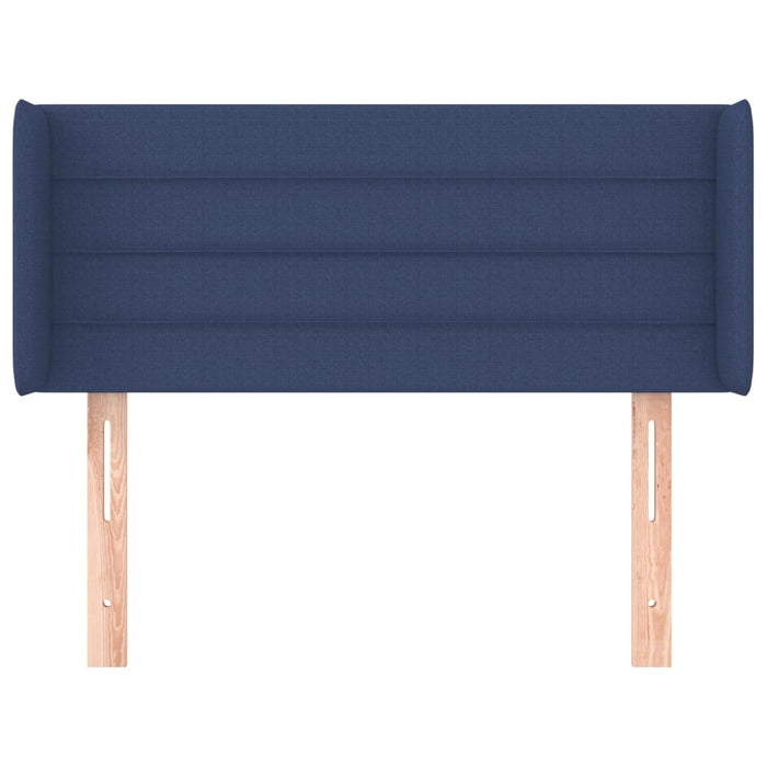 Tăblie de pat cu aripioare albastru 103x16x78/88 cm textil - WALTI WALTI