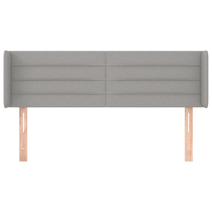 Tăblie de pat cu aripioare gri deschis 147x16x78/88 cm textil - WALTI WALTI