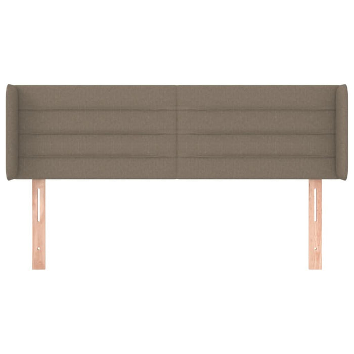 Tăblie de pat cu aripioare gri taupe 147x16x78/88 cm textil - WALTI WALTI