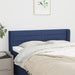 Tăblie de pat cu aripioare, albastru, 147x16x78/88 cm textil - WALTI WALTI