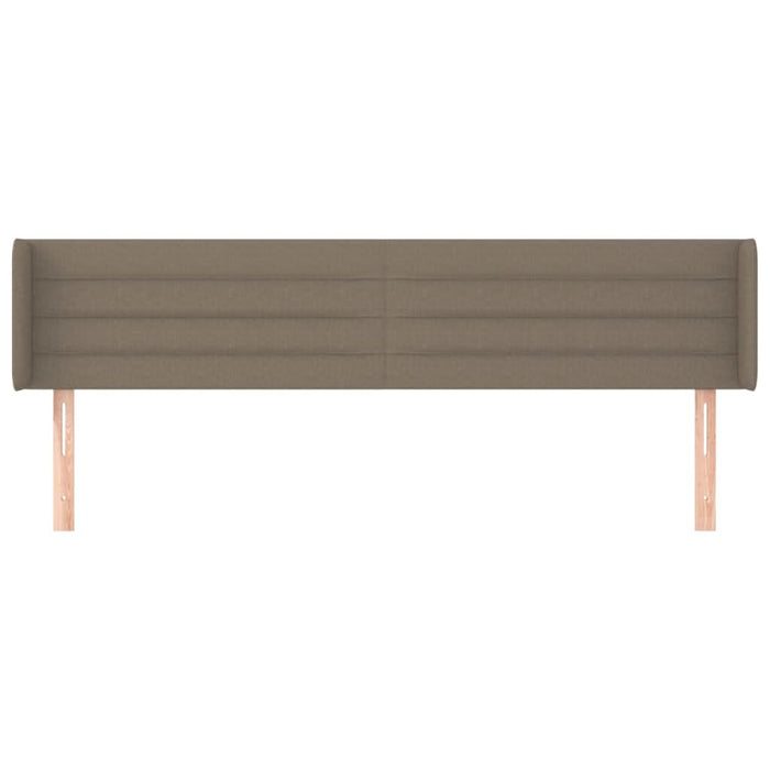 Tăblie de pat cu aripioare gri taupe 163x16x78/88 cm textil - WALTI WALTI