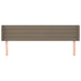Tăblie de pat cu aripioare gri taupe 163x16x78/88 cm textil - WALTI WALTI
