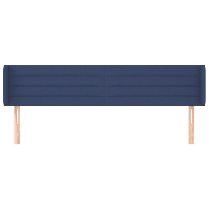 Tăblie de pat cu aripioare albastru 163x16x78/88 cm textil - WALTI WALTI