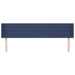 Tăblie de pat cu aripioare, albastru, 183x16x78/88 cm textil - WALTI WALTI