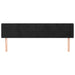 Tăblie de pat cu aripioare negru 183x16x78/88 cm catifea - WALTI WALTI