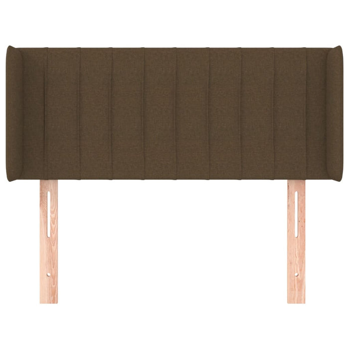 Tăblie de pat cu aripioare maro închis 83x16x78/88 cm textil - WALTI WALTI