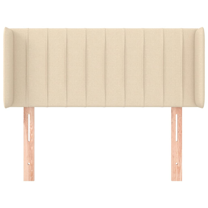 Tăblie de pat cu aripioare crem 83x16x78/88 cm textil WALTI