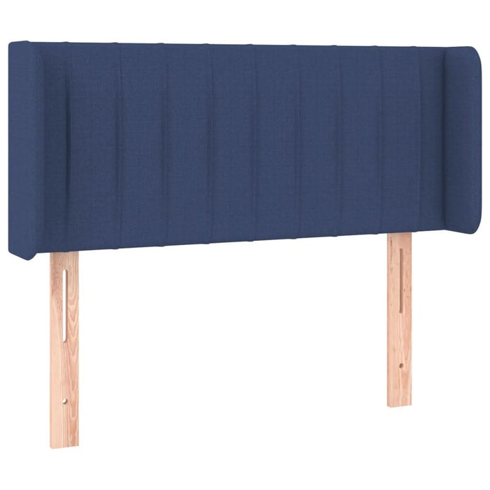 Tăblie de pat cu aripioare albastru 83x16x78/88 cm textil - WALTI WALTI