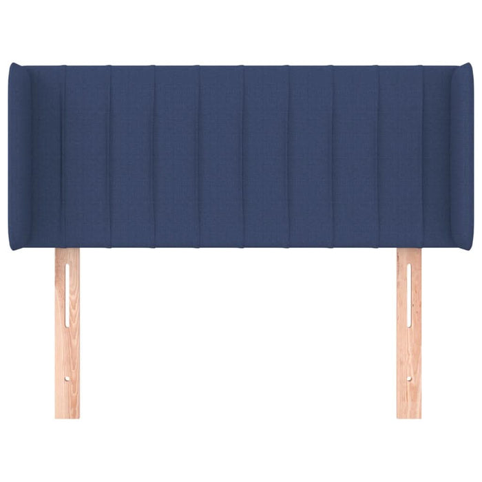 Tăblie de pat cu aripioare albastru 83x16x78/88 cm textil - WALTI WALTI