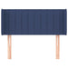 Tăblie de pat cu aripioare albastru 83x16x78/88 cm textil - WALTI WALTI