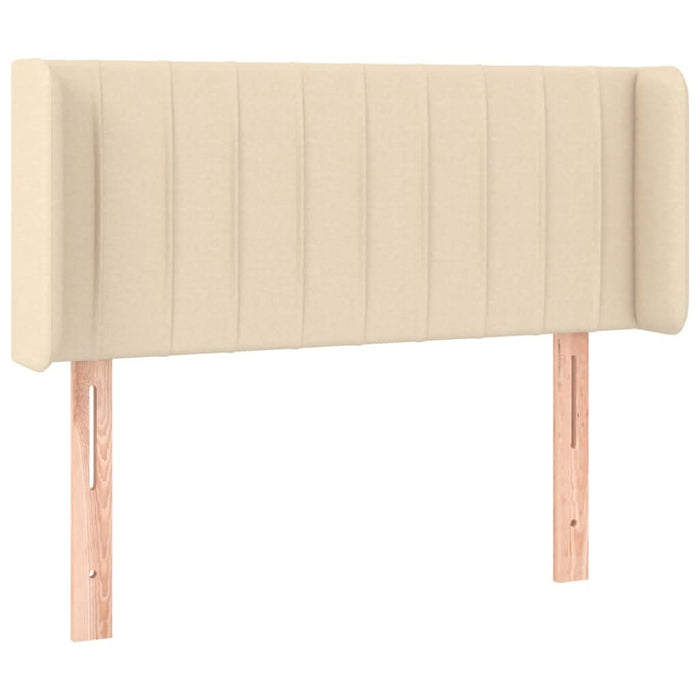 Tăblie de pat cu aripioare crem 93x16x78/88 cm textil - WALTI WALTI