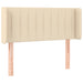 Tăblie de pat cu aripioare crem 93x16x78/88 cm textil - WALTI WALTI
