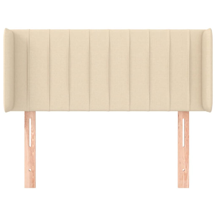 Tăblie de pat cu aripioare crem 93x16x78/88 cm textil - WALTI WALTI