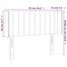 Tăblie de pat cu aripioare crem 93x16x78/88 cm textil - WALTI WALTI