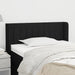 Tăblie de pat cu aripioare negru 103x16x78/88 cm textil - WALTI WALTI