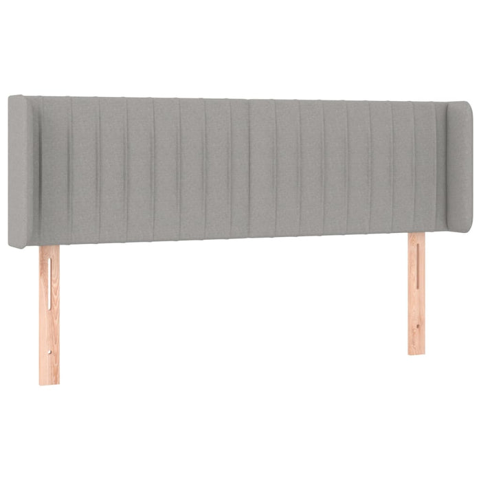 Tăblie de pat cu aripioare gri deschis 147x16x78/88 cm textil - WALTI WALTI