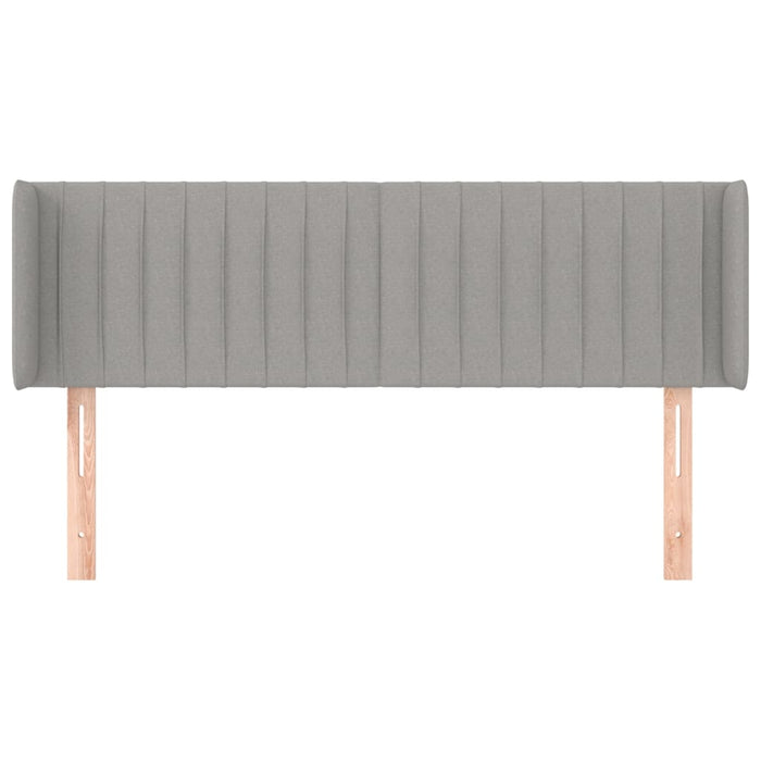Tăblie de pat cu aripioare gri deschis 147x16x78/88 cm textil - WALTI WALTI