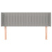 Tăblie de pat cu aripioare gri deschis 147x16x78/88 cm textil - WALTI WALTI